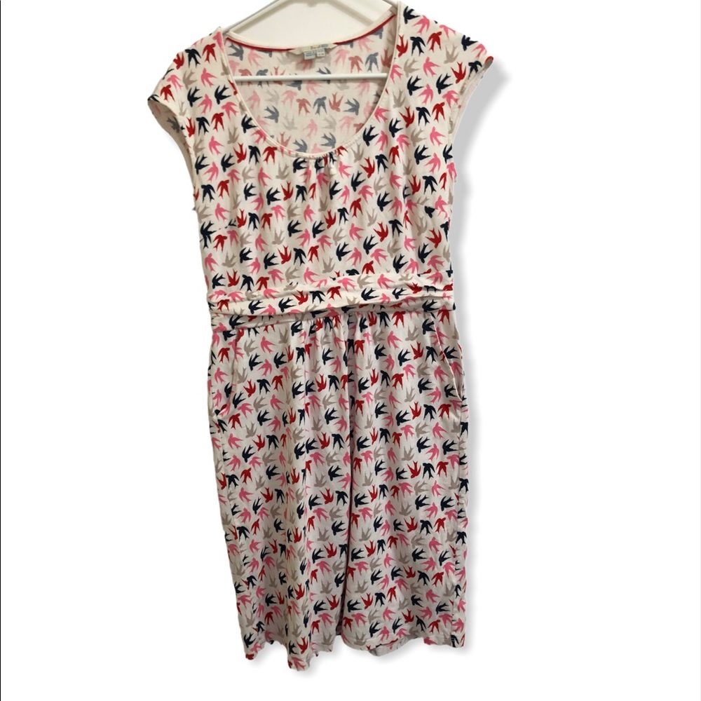 Boden Multicolored Casual Midi Sundress with Flutter Cap Sleeves